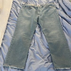 AGOLDE jeans high rise straight crop